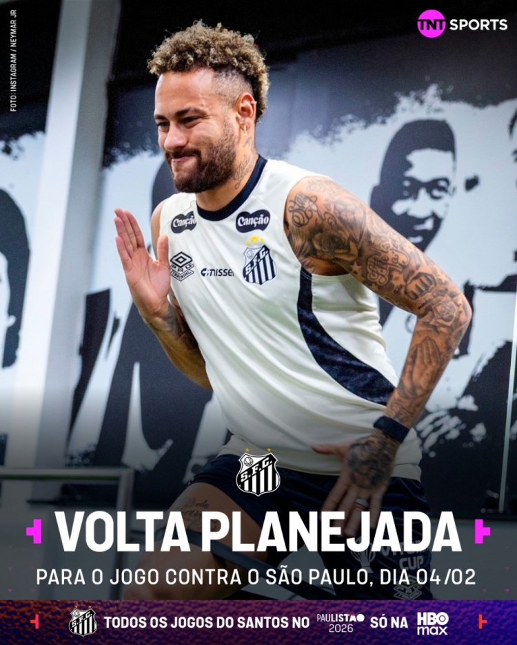 篮球直播平台-TNT：内马尔计划在2月5日桑托斯对阵圣保罗比赛中复出